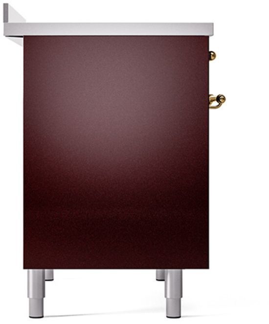 Ilve® Nostalgie II Series 40" Burgundy Pro Style Induction Range-3