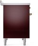 Ilve® Nostalgie II Series 40" Burgundy Pro Style Induction Range-3