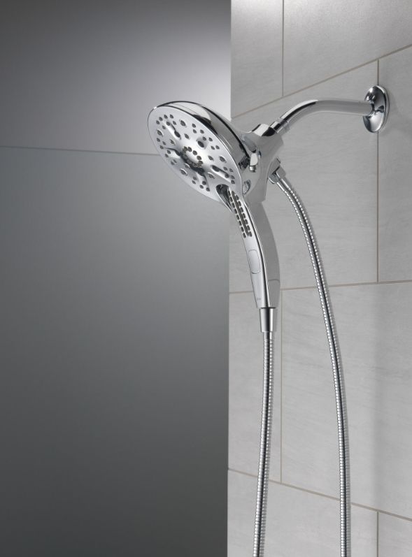 Delta Universal Showering In2ition® H2Okinetic® Chrome 5-Setting 2-in-1 Shower-3