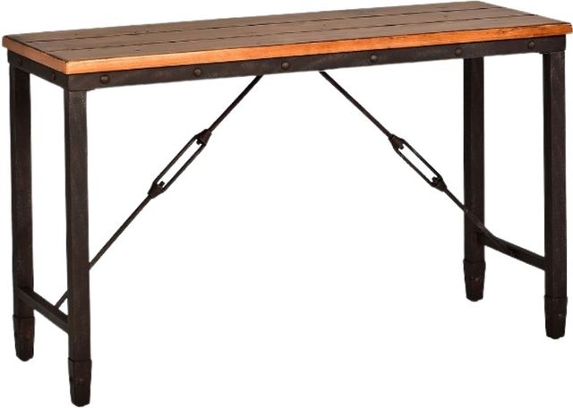 Steve Silver Co. Ashford Antique Honey Sofa Table with Brown Base-0