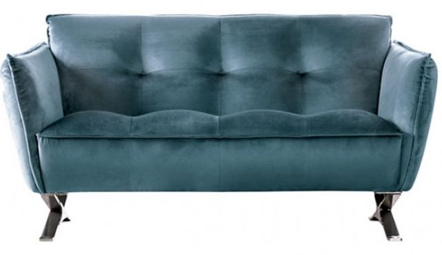 Furniture of America® Civellutino Teal Loveseat-0