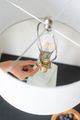 A & B Home White 15" Glass Table Lamp-4