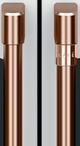 Café™ Brushed Copper French Door Handles and Knob Kit-2