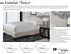 Parker House® Jamie Flour King Upholstered Panel Bed-2