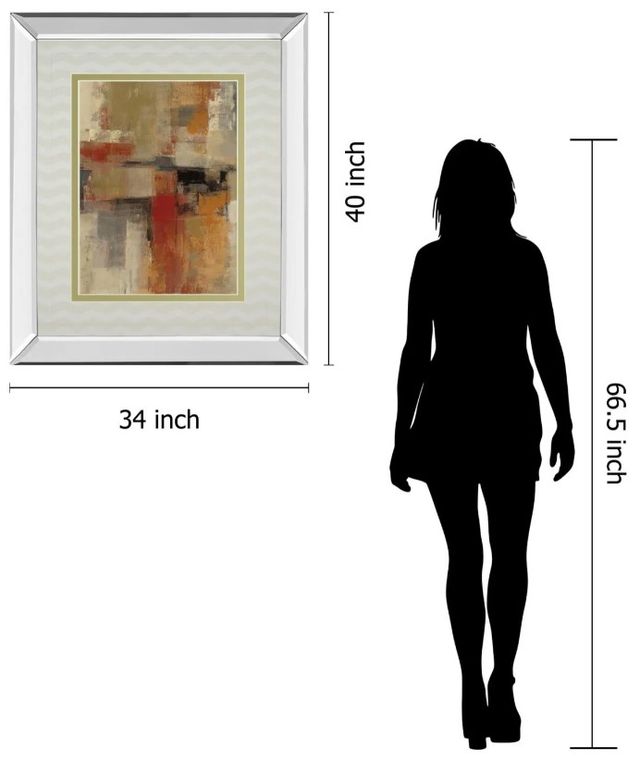 Classy Art Intersection Crop I by Sylvia Vassileva Mirror Framed Wall Art-2