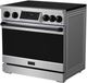 Thor Kitchen® Gordon Ramsay Collection 36" Stainless Steel Pro Style Induction Range with Tilt Panel Touch Control and Black Trim-3