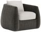 Bernhardt Sarene Bernhardt Exteriors Dark Thatch/White Fabric/Wicker Outdoor Chair-0