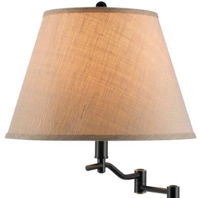 Cal® Lighting & Accessories Dana Beige/Dark Bronze Table Lamp-1