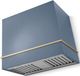 AGA Loge 36" White Wall Mounted Range Hood with Antique Brass Trim-0