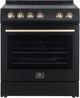 FORNO® Leonardo 30" Black Pro Style Electric Range-0