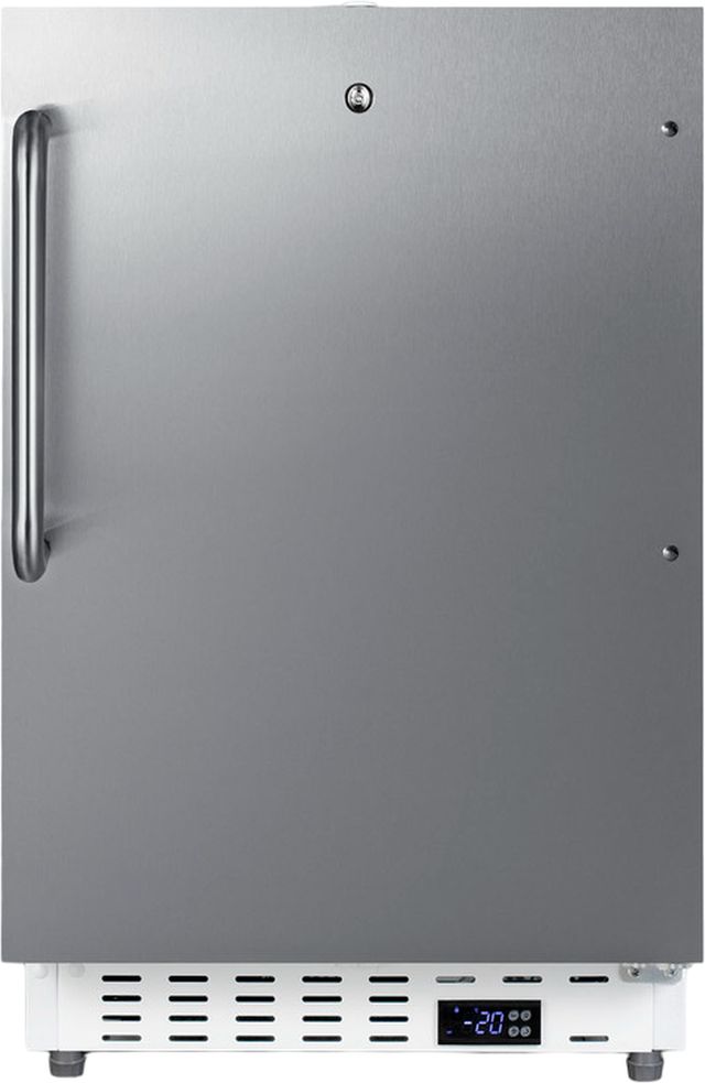Summit® 2.47 Cu. Ft. Stainless Steel Built In Undercounter Freezer-0