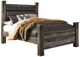 Signature Design by Ashley® Wynnlow Gray Queen Upholstered Poster Bed-0