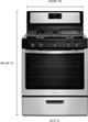 Whirlpool® 30" Black on Stainless Steel Free Standing Gas Range-1