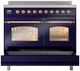 Ilve® Nostalgie II Series 40" Blue Pro Style Induction Range-4