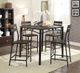 Furniture of America® Westport 5-Piece Antique Brown/Black Counter Dining Set-1