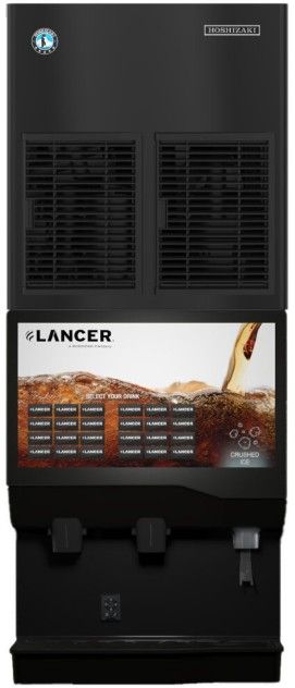Hoshizaki Cubelet 22" 890 lb. Black/Stainless Steel Air-Cooled Icemaker-2