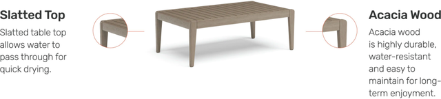 homestyles® Sustain Gray Outdoor Coffee Table-2