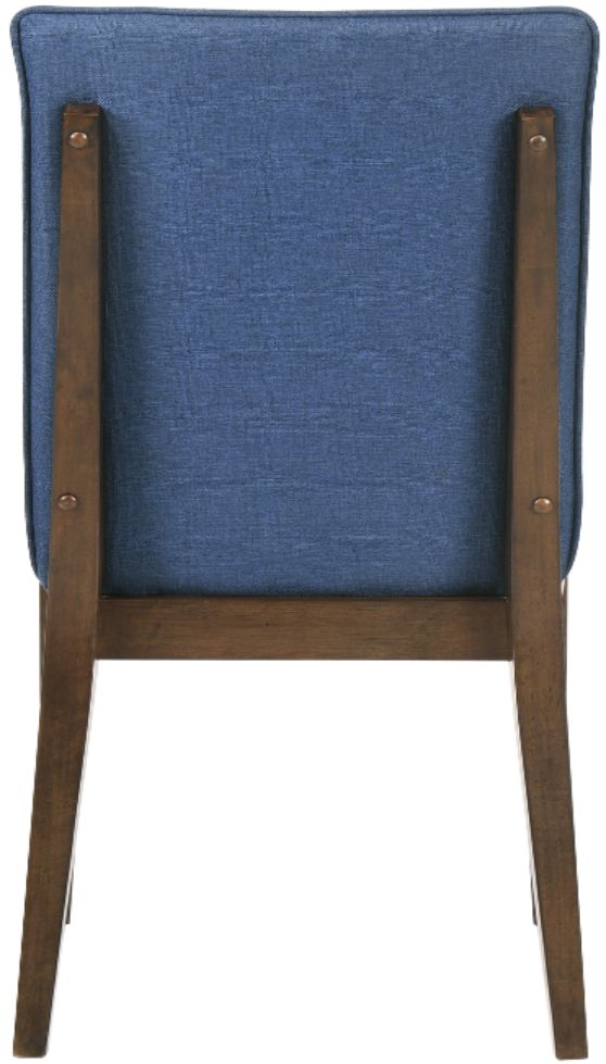New Classic® Home Furnishings Maggie Blue/Walnut Dining Chair-3