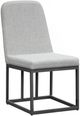 Intercon Navarro Gray/Mocha Fabric/Metal Outdoor Side Chair-0