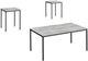 Monarch Specialties Inc. 3-Piece Grey Table Set-0