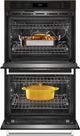 KitchenAid® 30" Black Stainless Steel Double Electric Wall Oven-3