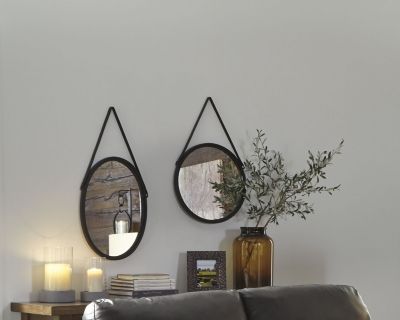 Signature Design by Ashley® Dusan Black Accent Mirror-3