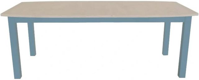 Mavin Customizable 38" x 72" Boat Extendable Dining Table with 12" Leaf-1