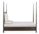 Modus Furniture Rockport Turtle Dove/Yin California King Upholstered Poster Bed-3