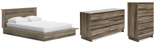 Signature Design by Ashley® Shallifer 3-Piece Brown Full Panel Bed Set-0