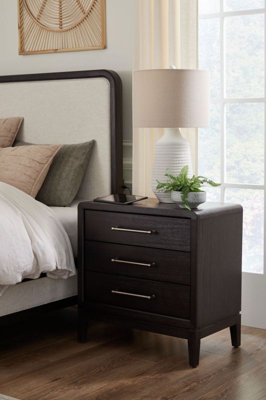 aspenhome® Ambrose Obsidian Mist 3-Drawer Nightstand-0