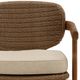 Dovetail Furniture Alva Light Brown Fabric/Wooden Outdoor Occasional Chair-4
