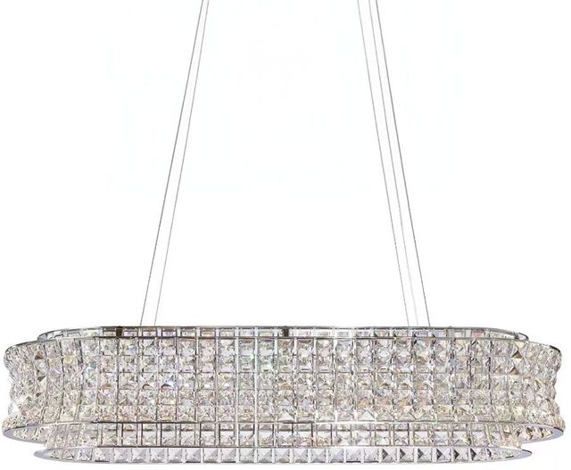 Michael Amini® Galaxy Chrome Oval LED Chandelier-0