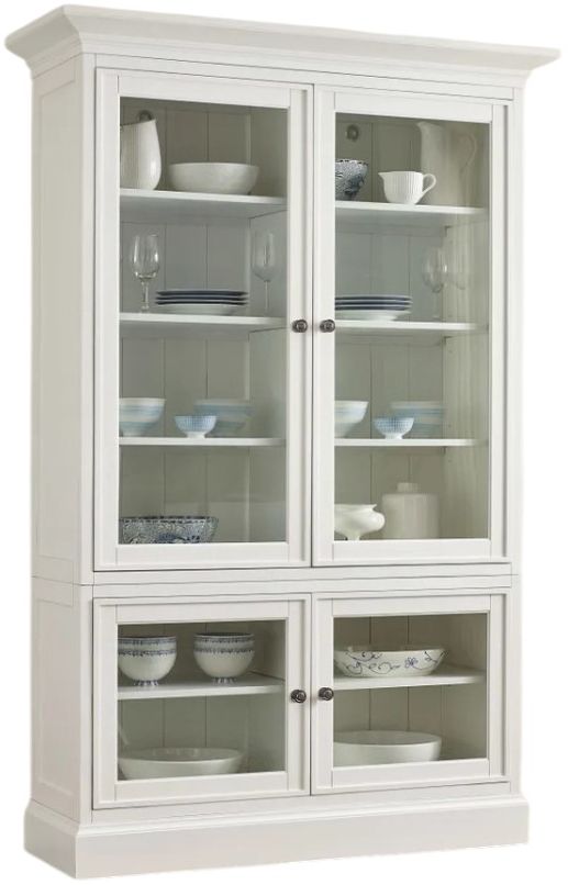 Hammary® Structures White Double Door Bookcase-0