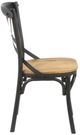 Nest Home Collections Xavier Black/Natural Dining Side Chair-1