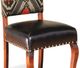 Campio Furniture Legacy Leather Brown/Dark Brown Dining Chair-1