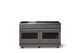 Viking® 5 Series 60" Damascus Gray Pro Style Gas (NG) Range with Polished Chrome Trim-3