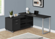 Monarch Specialties Inc. Black/Silver L Shaped Computer Desk-2
