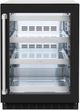 ZLINE Touchstone 5.2 Cu. Ft. Stainless Steel Beverage Center with Black Matte Glass Door-0