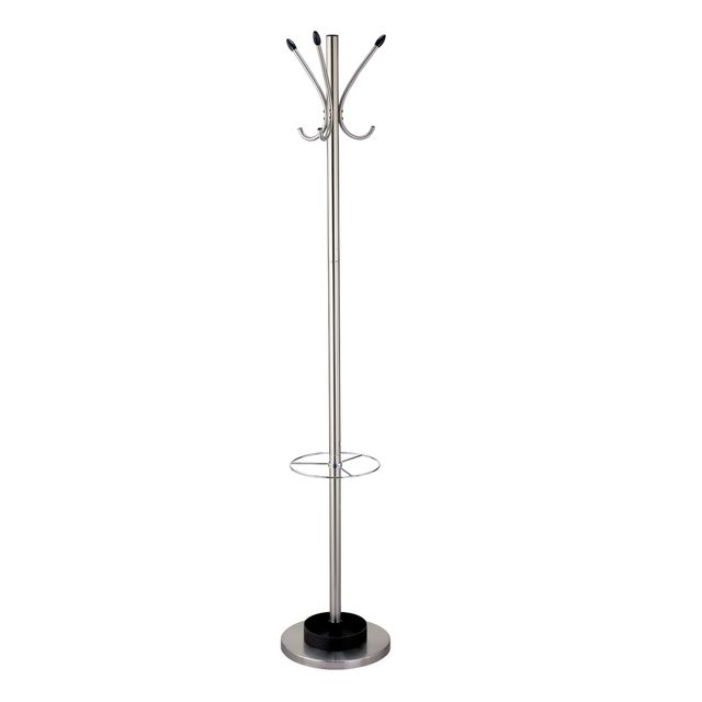 Adesso® Brushed Steel Umbrella/Coat Rack-0