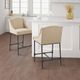 Olliix by Madison Park Maddox Beige Counter Stool-4