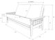 Kodiak Furniture Tucson Suede Black/Rustic Walnut Queen Futon with Mattress-1