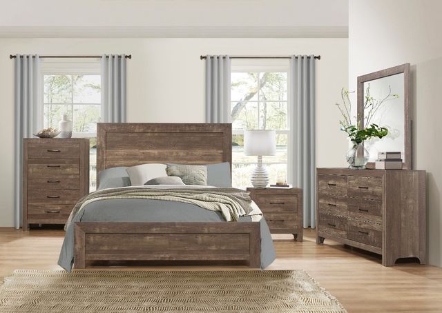 Homelegance® Corbin Rustic Brown Queen Panel Bed-1