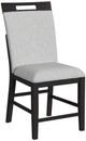 Elements International Transcend 5-Piece Charcoal Counter Dining Set-3