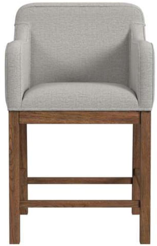Elements International Glinda Brown/Light Gray Counter Chair-3