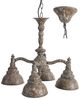 A & B Home Brown 4-Light Chandelier-0