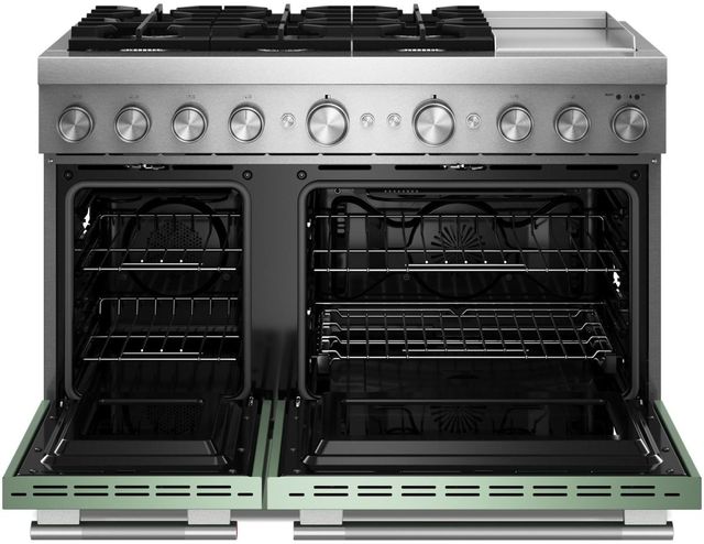 KitchenAid® 48" Cardamom Pro Style Duel Fuel Range with Griddle-1