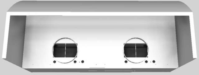 Vent-A-Hood® 48" White Wall Mounted Range Hood-2