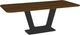 Amisco Customizable Amelia 84" Rectangular Dining Table with Radius Corners and 1" Walnut Veneer Top-0