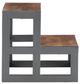 Powell® Bodie Gunmetal/Natural Bed Steps-4