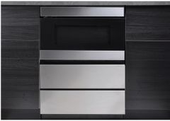 Sharp® 24" Stainless Steel Under the Counter Microwave Drawer Oven Pedestal
